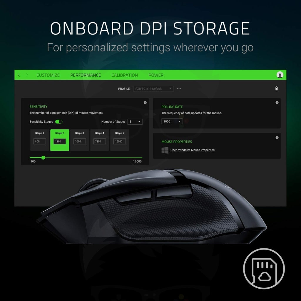 Razer Basilisk X HyperSpeed Bluetooth & Wireless GAMING MOUSE Razer Basilisk X HyperSpeed Bluetooth & Wireless GAMING MOUSE